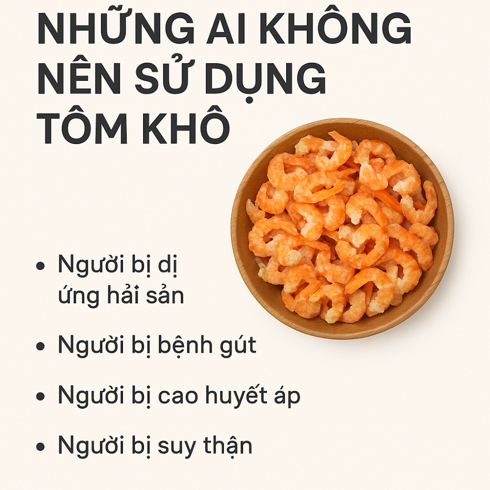 Tôm Khô Không Phù Hợp Đối Với Những Đối Tượng Nào?