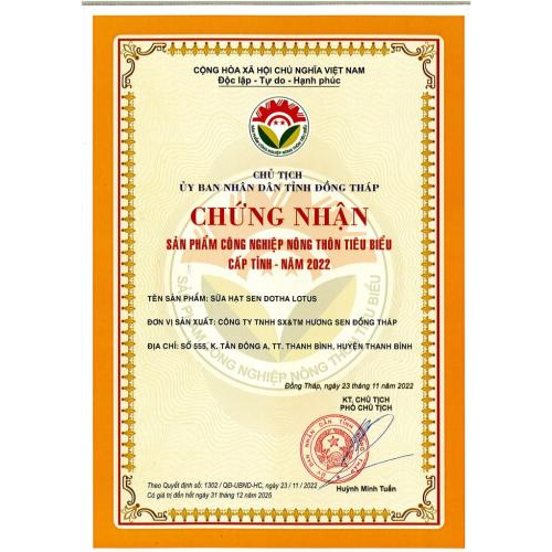 Giấy chứng nhận sản phẩm