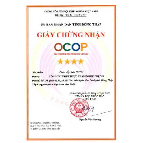 Giấy chứng nhận OCOP