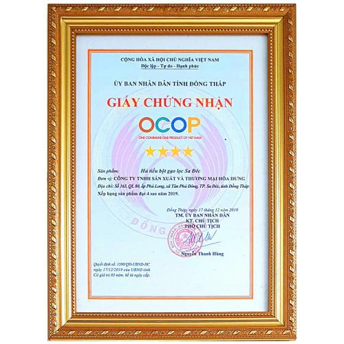 Bộ Giấy Tờ - Chứng Nhận Công Ty TNHH Sản Xuất Và Thương Mại Hòa Hưng
