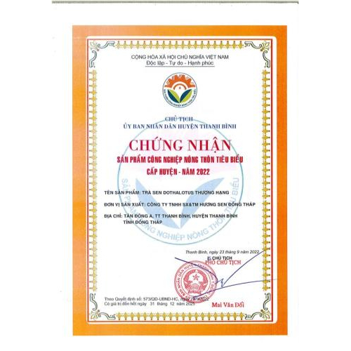 Giấy chứng nhận sản phẩm