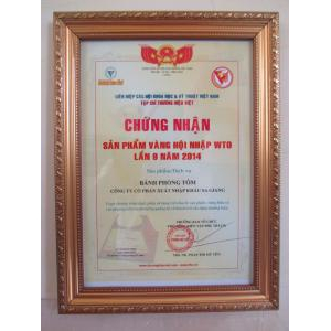 Bộ Giấy Tờ - Chứng Nhận Sản Phẩm Công ty cổ phần xuất nhập khẩu Sa Giang