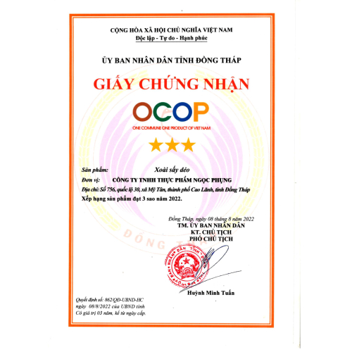 Giấy chứng nhận OCOP