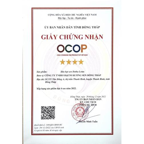 Giấy chứng nhận sản phẩm